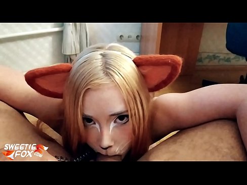 ❤️ Kitsune gbe dick ati pẹlu ni ẹnu rẹ ❤️❌ Ohun onihoho didara ❌️❤